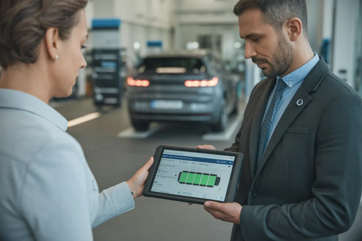 Contrôle préventif batterie 12 V chez un constructeur automobile