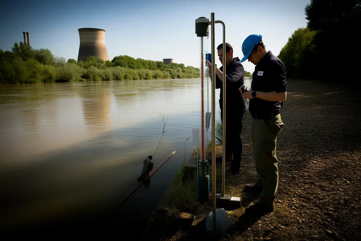 Mesure de température de la Garonne près de Golfech