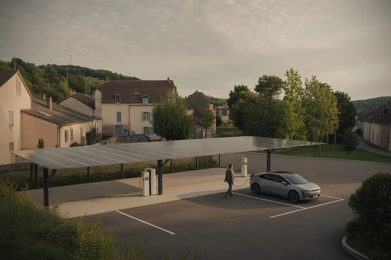 Transition énergétique locale avec ombrières solaires en Aveyron